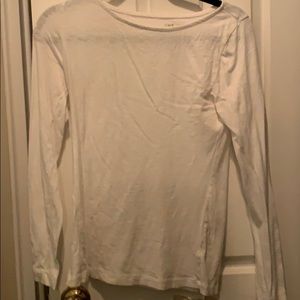 White jcrew long sleeve